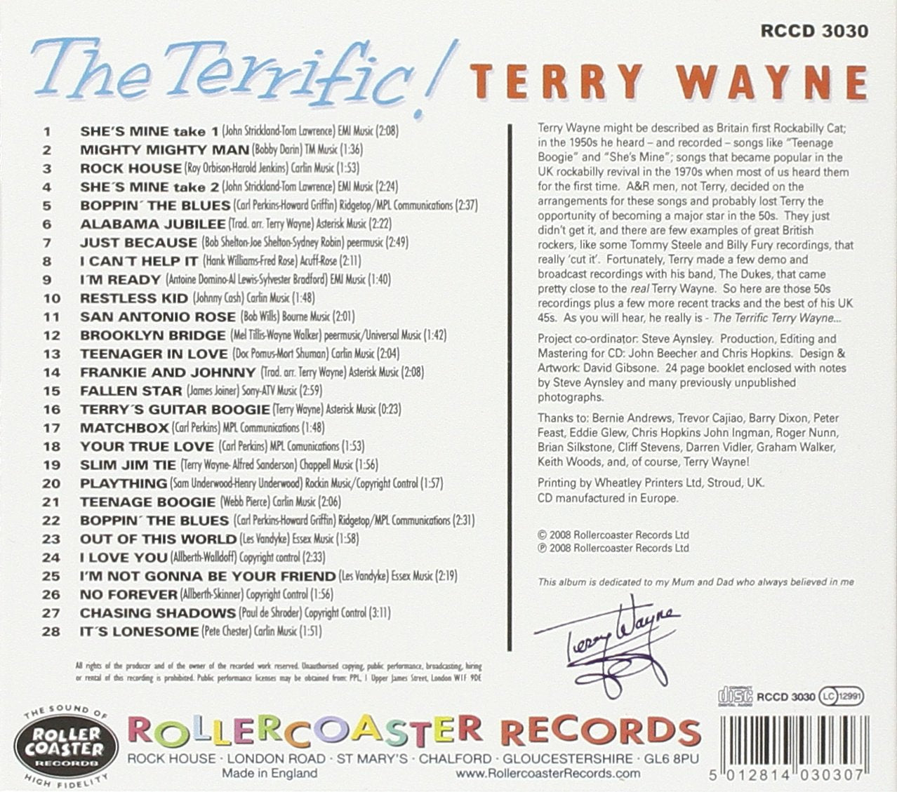 CD - Wayne Terry - The Terrific!