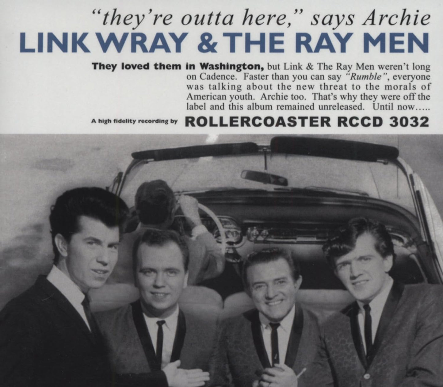 CD - Link Wray & His Ray Men - They're Off And Rumblin' Says Archie (Unissued 1958 Lp)