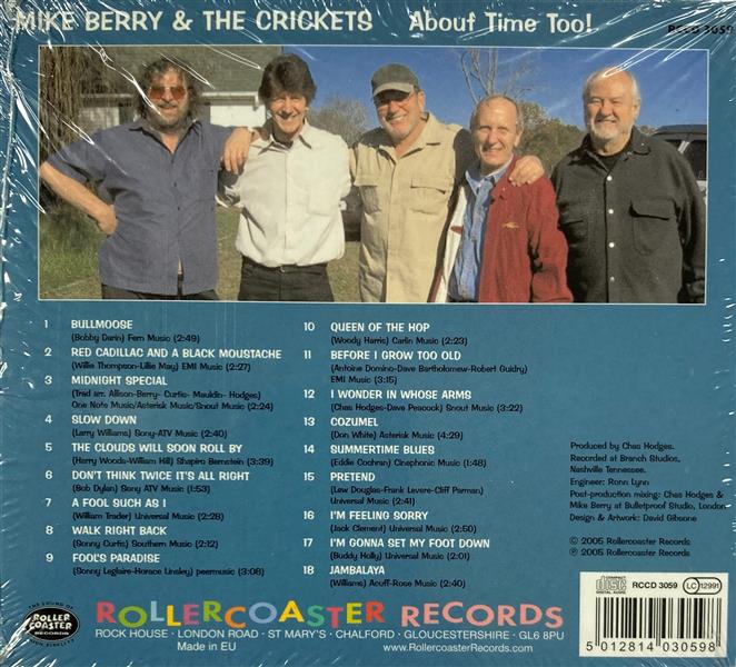 CD - Mike Berry & The Crickets - About Time Too!