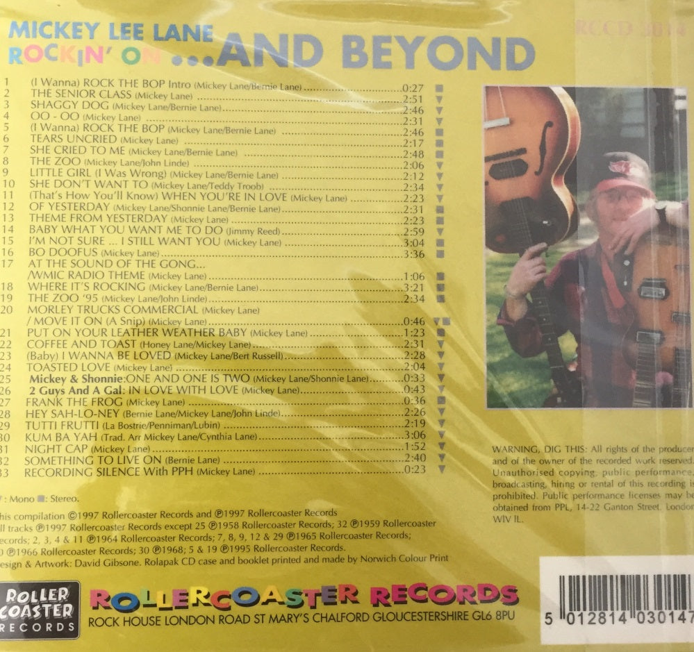 CD - Mickey Lee Lane - Rockin’ On... And Beyond