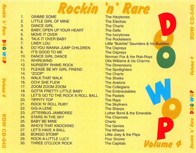 CD - VA - Rockin'n'Rare Doo Wop Vol. 4