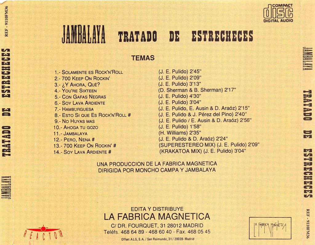 CD - Jambalaya - Tratado De Estrecheces