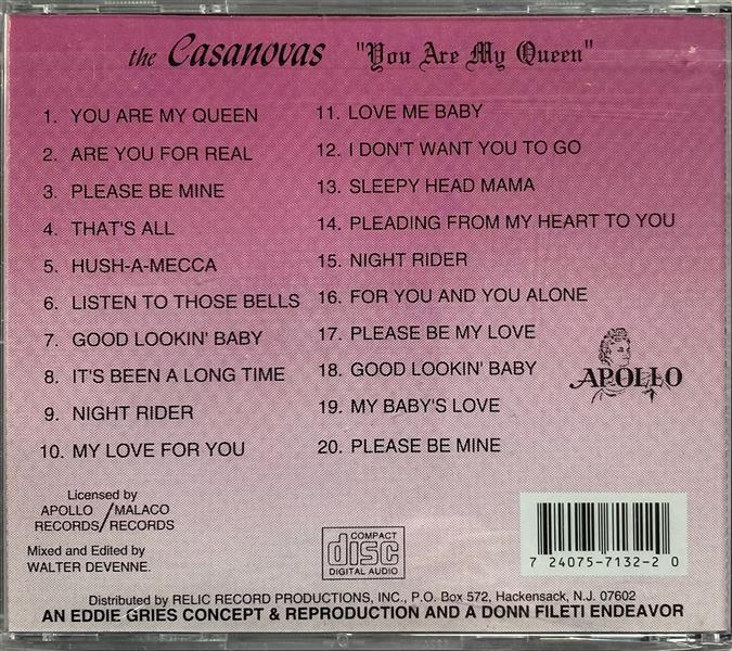 CD - Casanovas Sing "You Are My Queen"