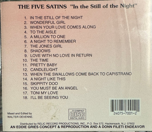 CD - Five Satins - In Still Of Night Featuring Fred Parris
