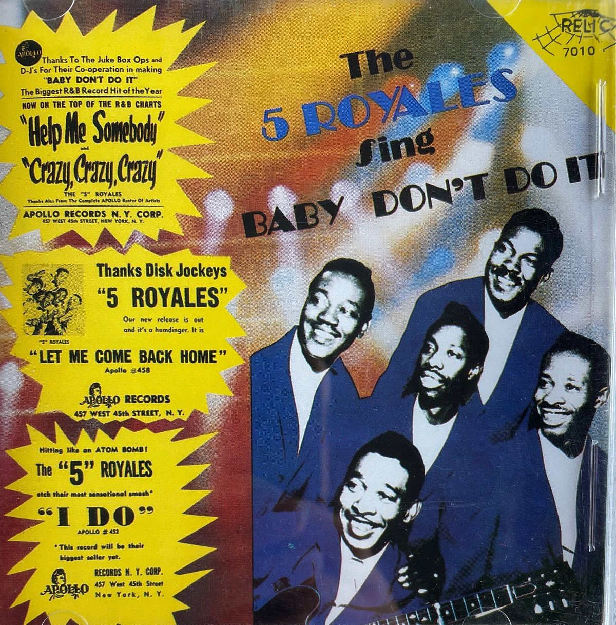 CD - 5 Royales - Sing Baby Don't Do It