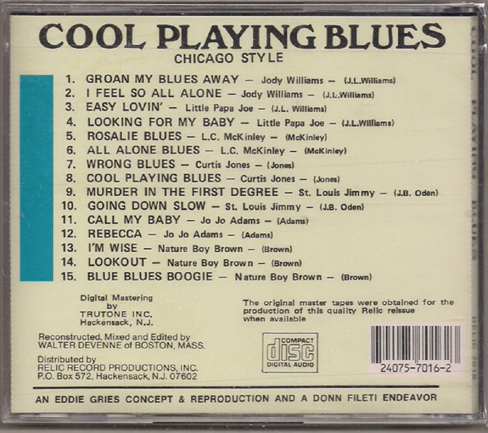 CD - VA - Cool Playing Blues Chicago Style