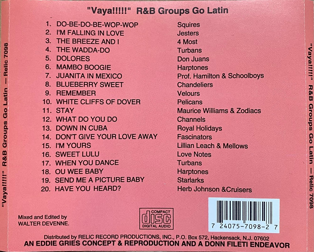 CD - VA - Vaya!!!!! R&B Groups Go Latin