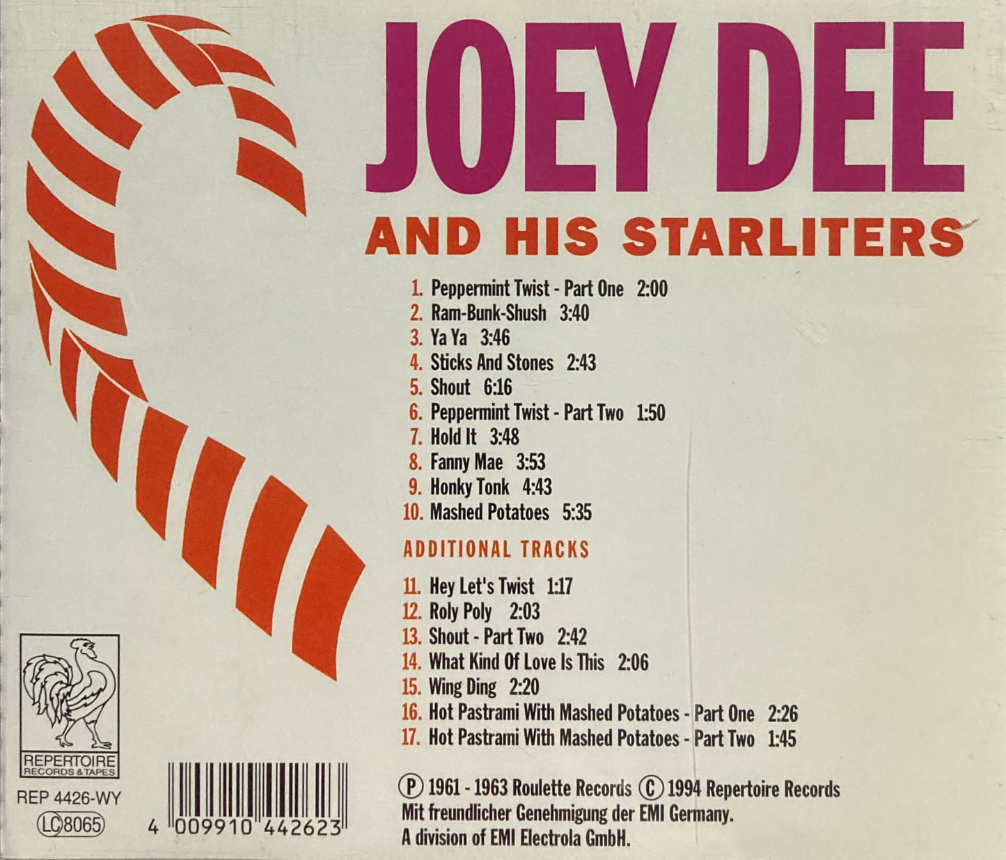 CD - Joey Dee & His Starliters - Doin' The Twist At The Peppermint Lounge