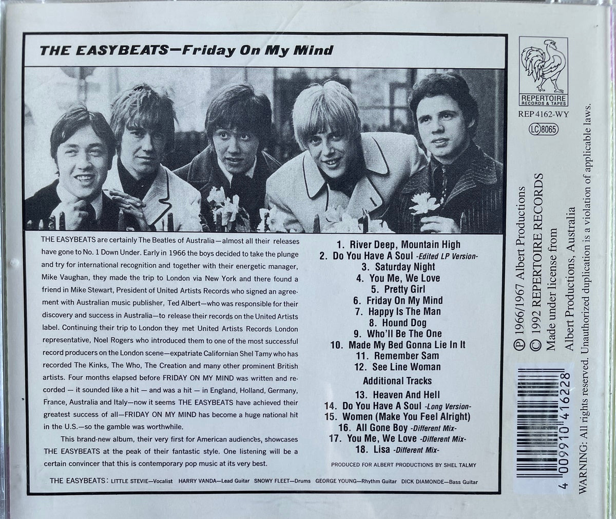 CD - Easybeats - Friday On My Mind
