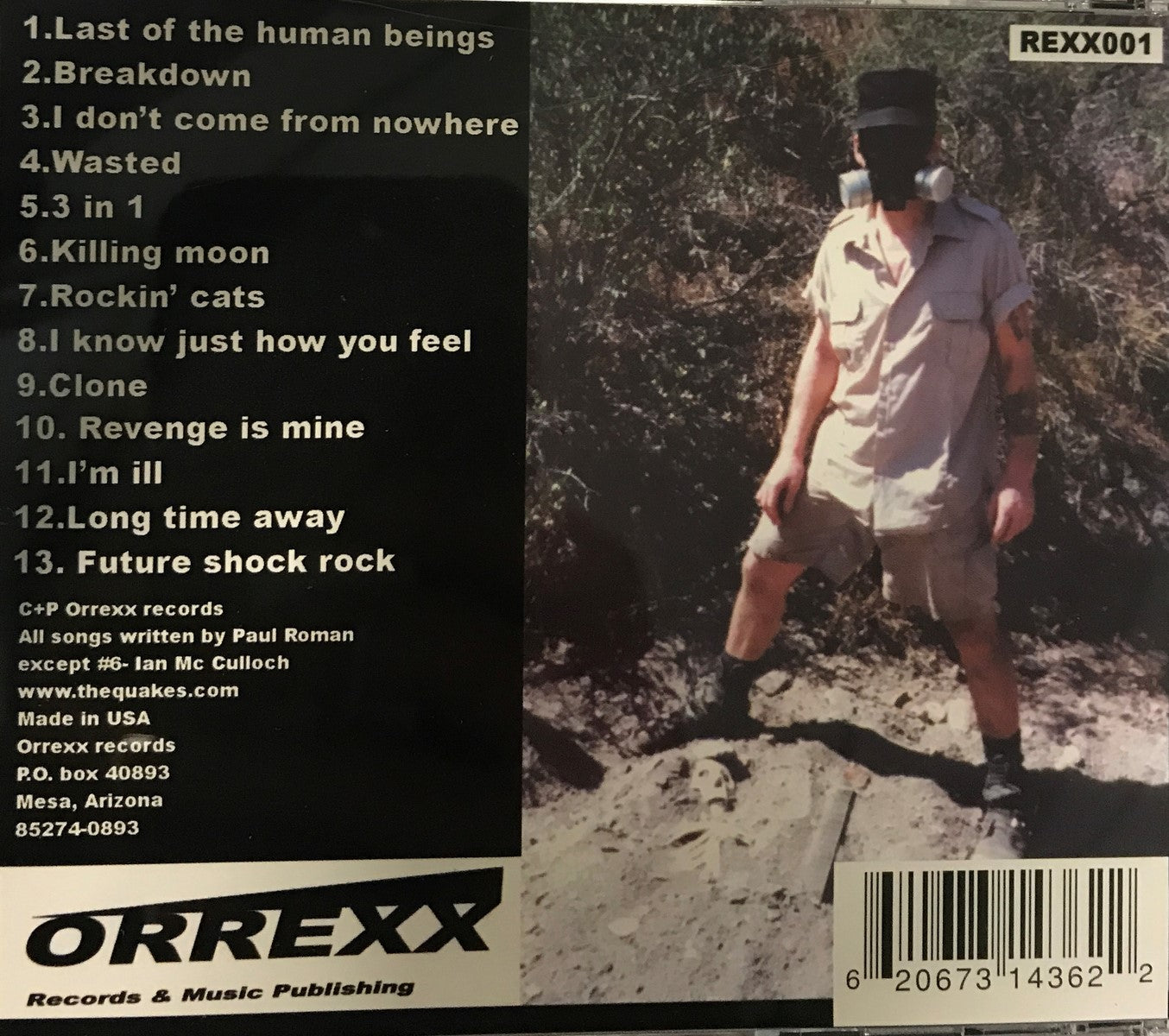 CD - Quakes - Last Of The Human Beings