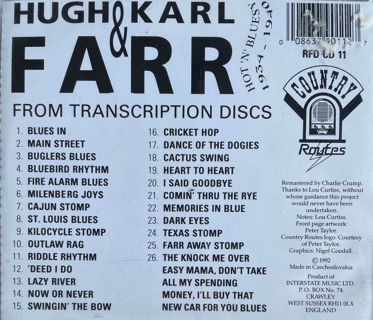 CD - Hugh Karl & Farr - Hot'n'Bluesy