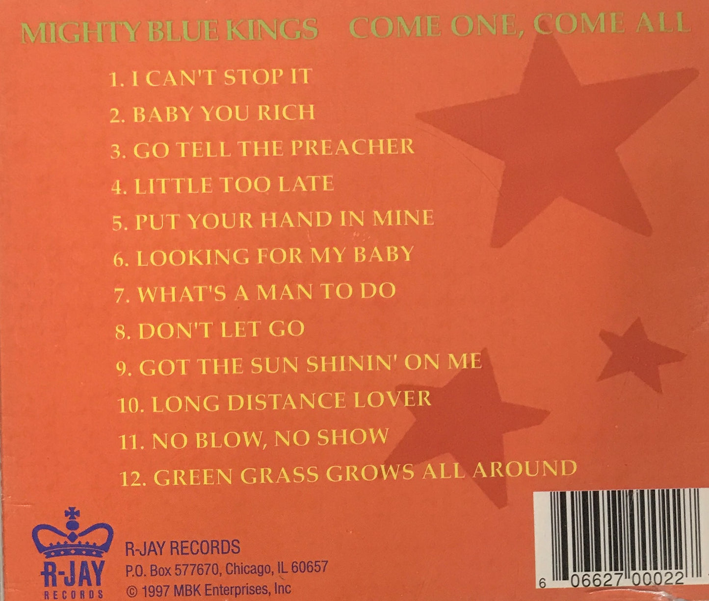 CD - Mighty Blue Kings - Come One, Come All