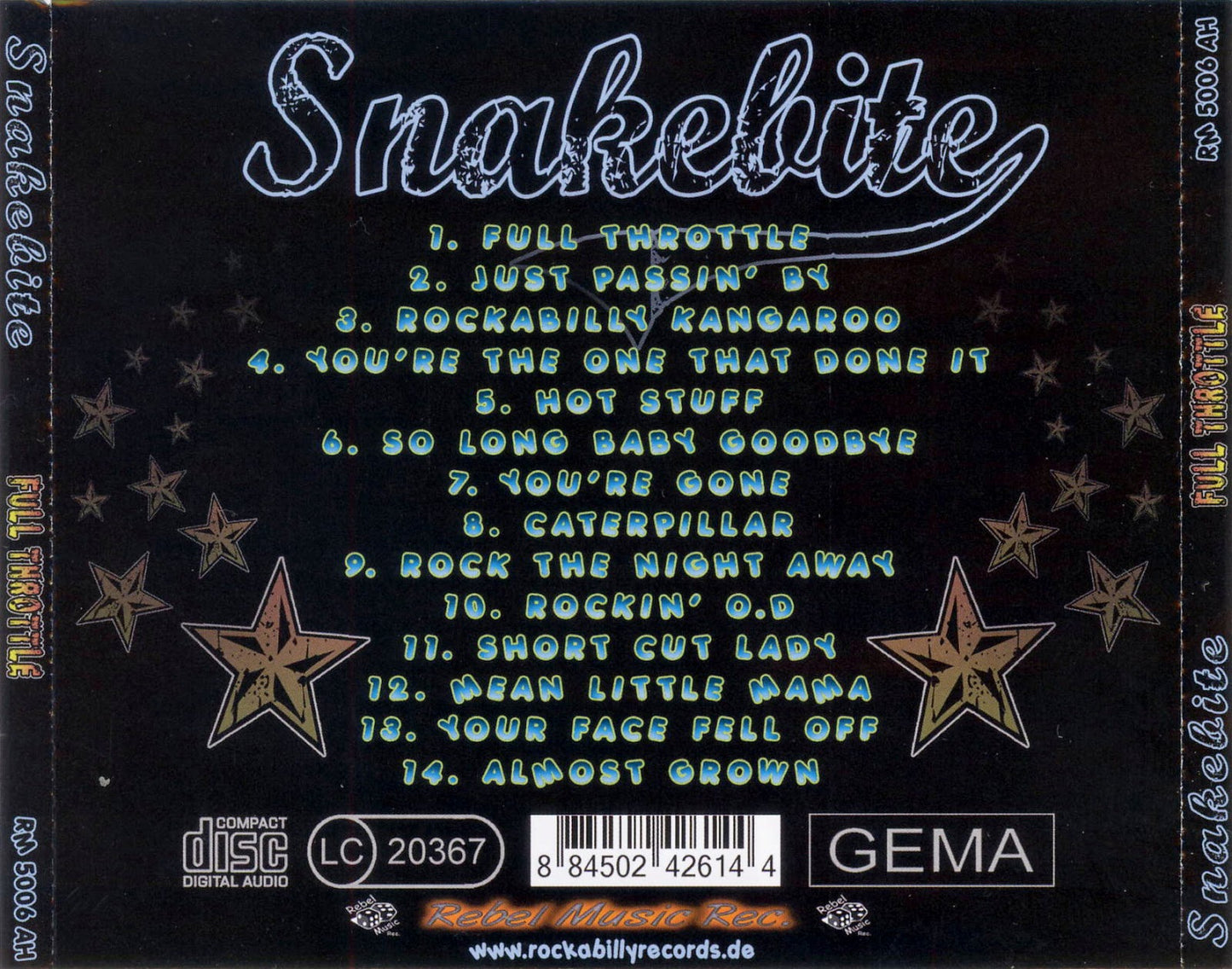 CD - Snakebite - Full Throttle