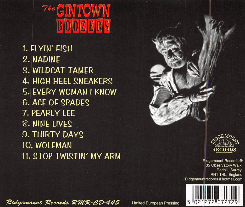 CD - Gintown Boozers - Wolfman