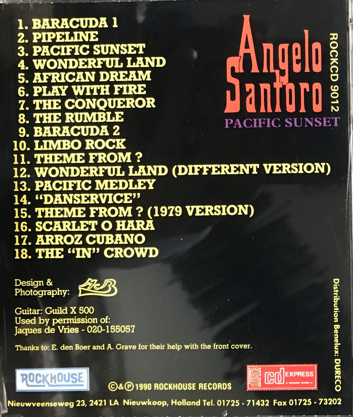 CD - Angelo Santoro - Pacific Sunset/18 Guitar