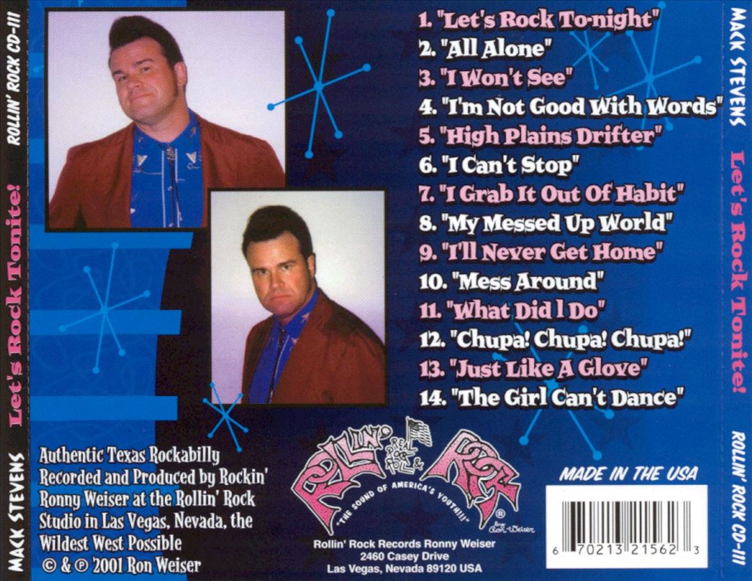 CD - Mack Stevens - Let's Rock Tonite