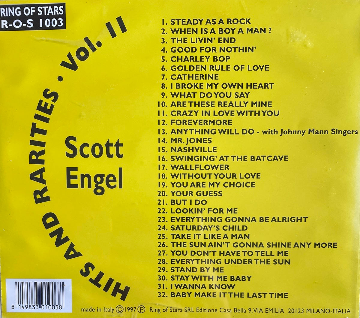 CD - Scott Engel - Hits And Rarities Vol. 2