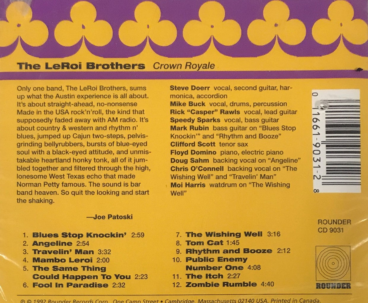 CD - Leroi Brothers - Crown Royale