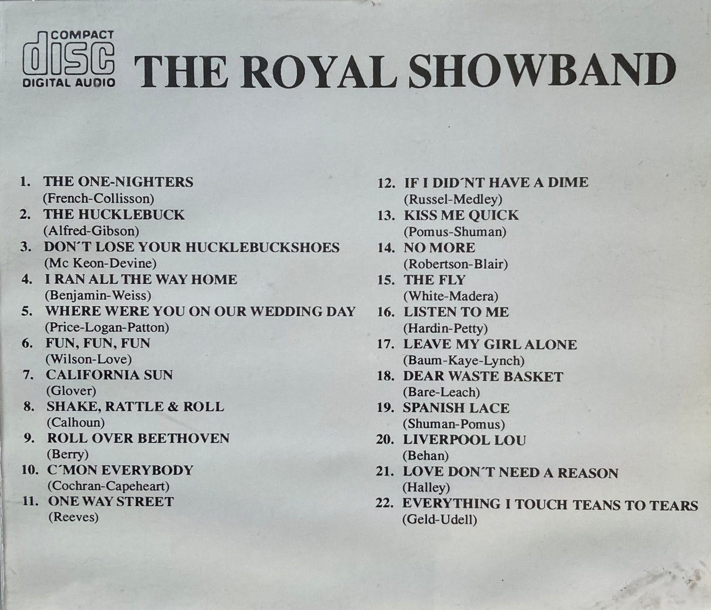 CD - Royal Showband - The Huckelbuck