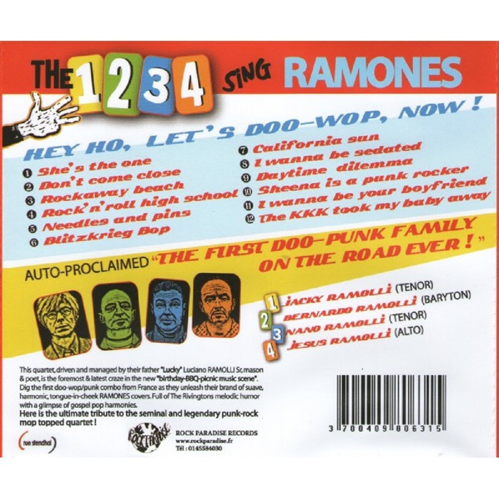 CD - The 1234 - Sing Ramones