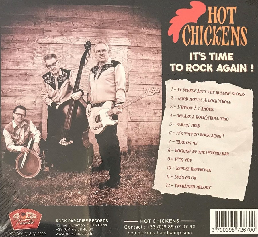 CD - Hot Chickens - It's Time To Rock Again !