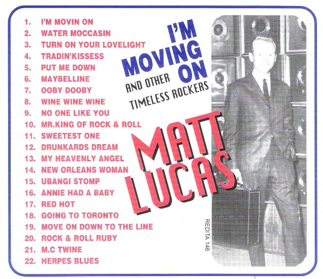 CD - Matt Lucas - I'm Moving On