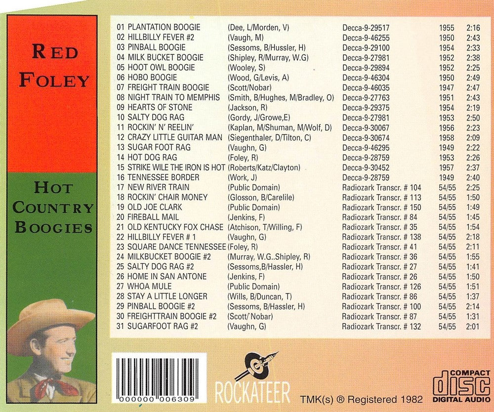 CD - Red Foley - Hot Country Boogies