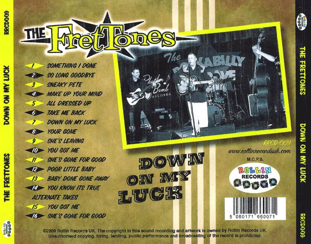 CD - Frettones - Down On My Luck