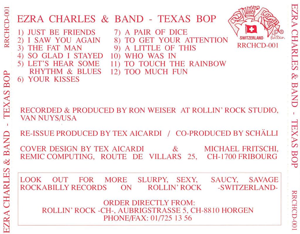 CD - Ezra Charles & Band - Texas Bop