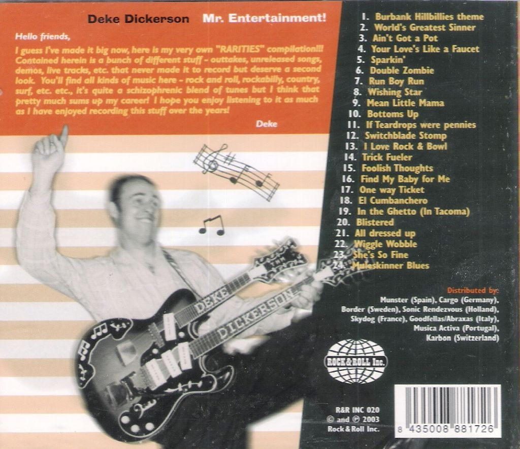 CD - Deke Dickerson - Mr. Entertainment