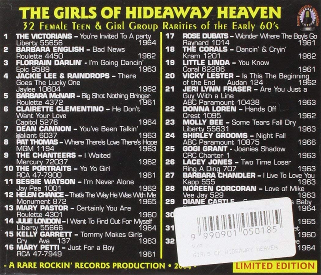 CD - VA - The Girls of Hideaway Heaven Vol. 1