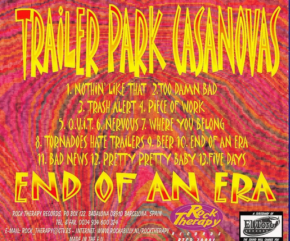 CD - Trailer Park Casanovas - End Of An Era