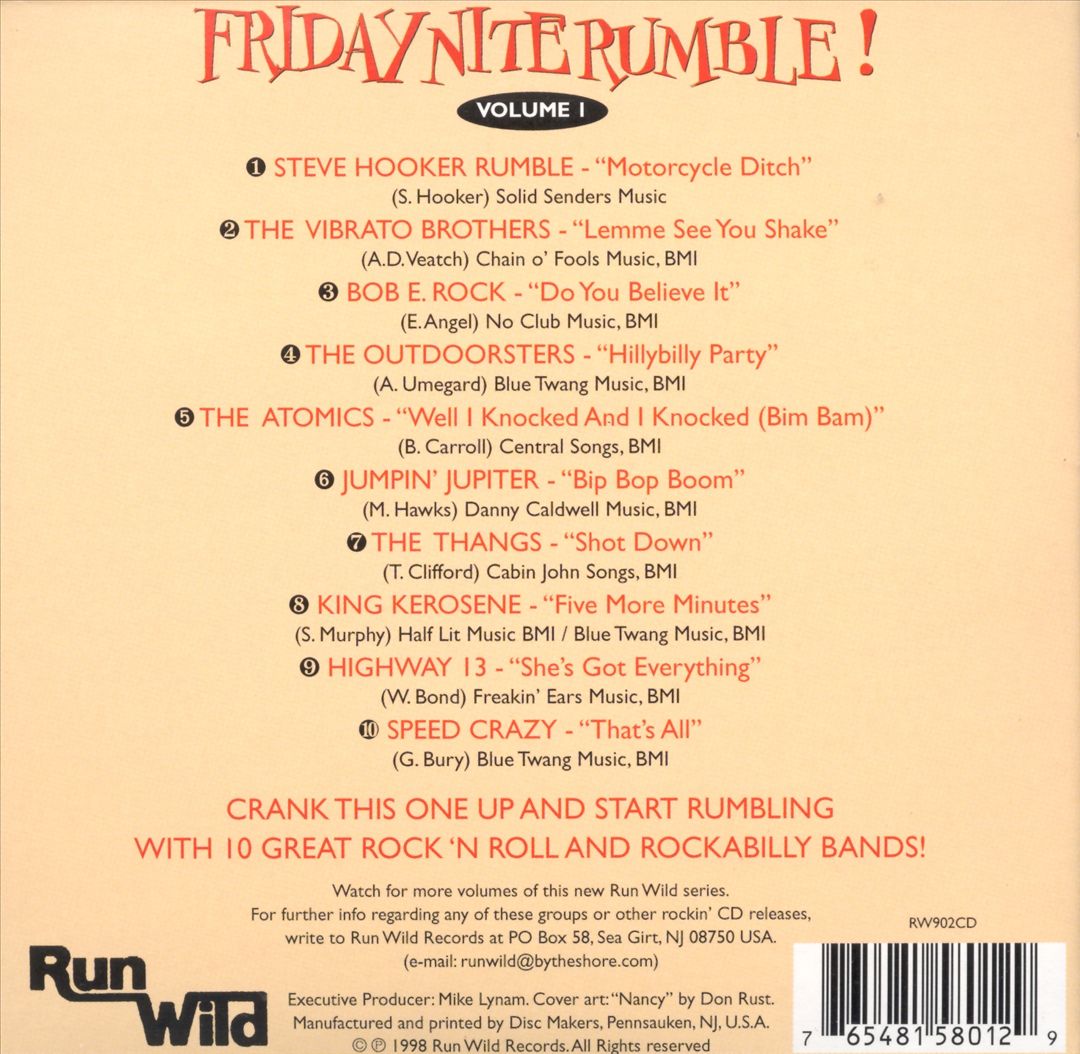 CD - VA - Friday Night Rumble Vol. 1