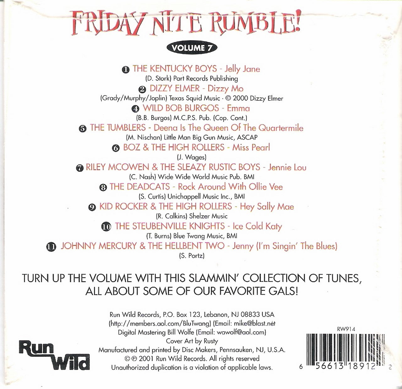 CD - VA - Friday Night Rumble! Vol. 7