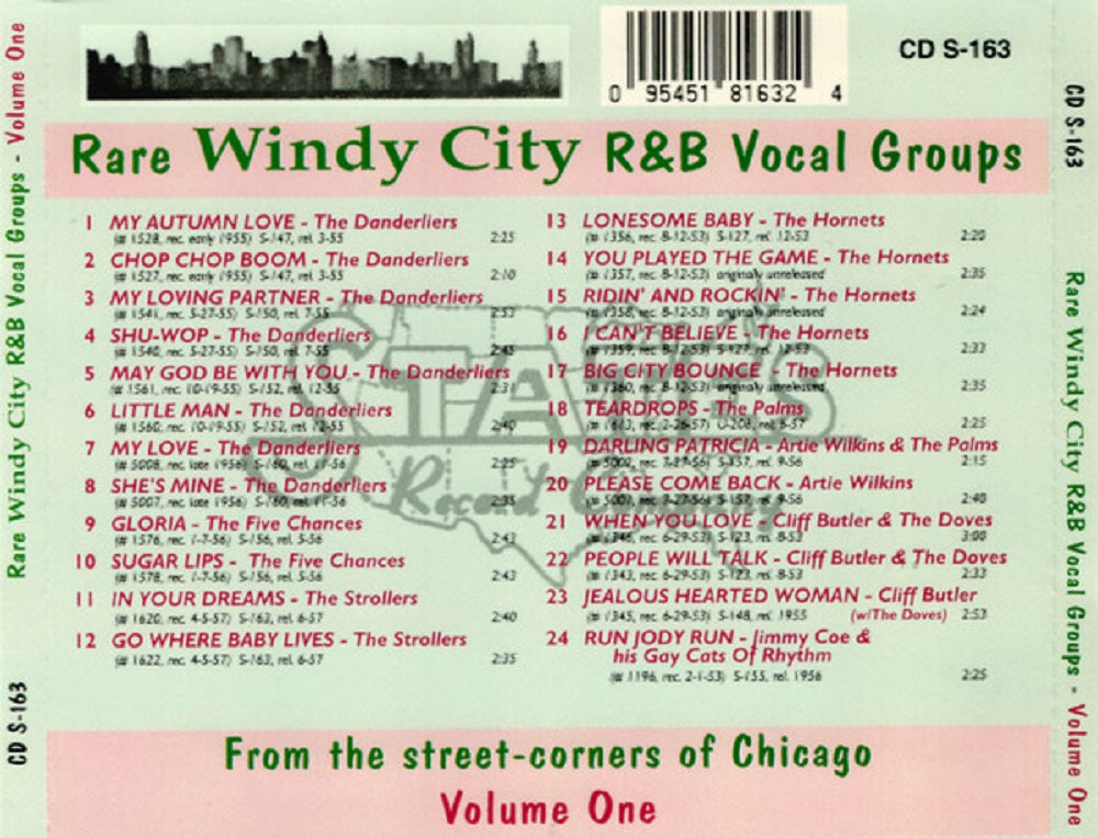 CD - VA - Rare Windy City R&B - Vocal Groups Vol. 1