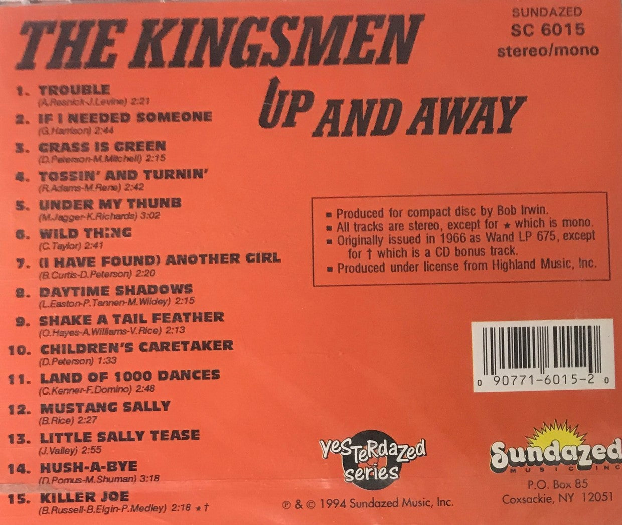 CD - Kingsmen - Up And Away