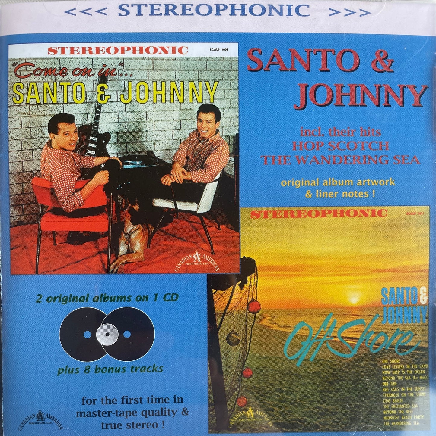 CD - Santo & Johnny - Come On In/Off Shore