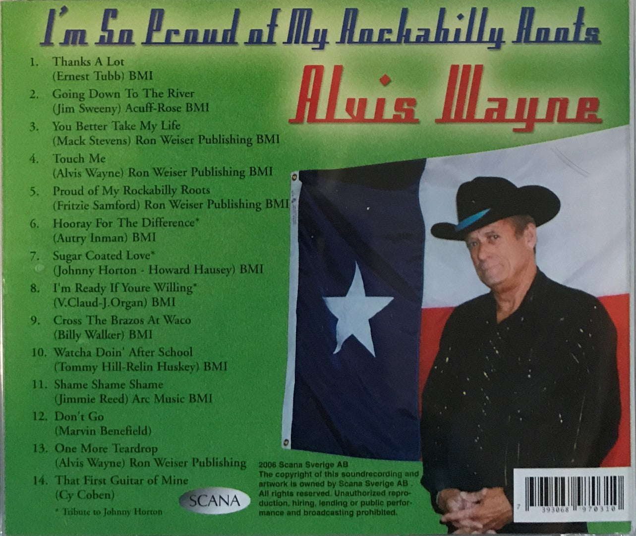 CD - Alvis Wayne - I'm So Proud Of My Rockabilly Roots