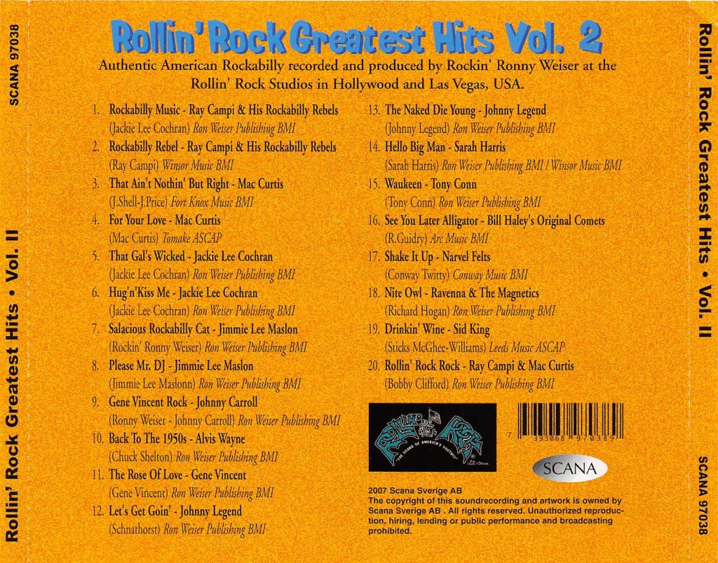 CD - VA - Rollin' Rock Greatest Hits Vol. 2