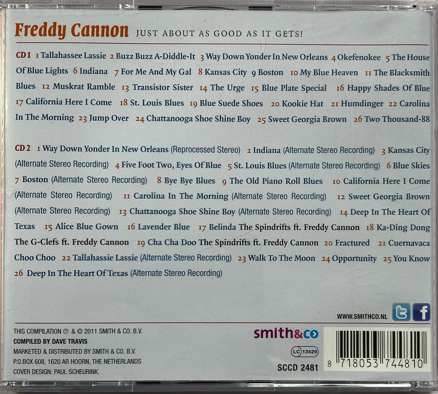 CD-2 - Freddy Cannon - Just About As Good As It Gets! Recordings 1956-1961