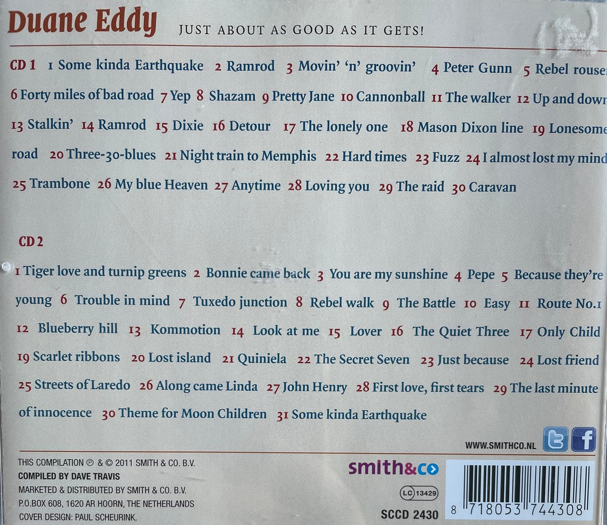 CD-2 - Duane Eddy - Just About As Good As It Gets!