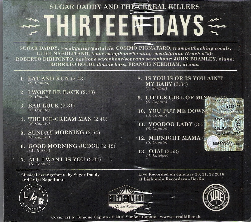 CD - Sugar Daddy and the Cereal Killers - Thirteen Days