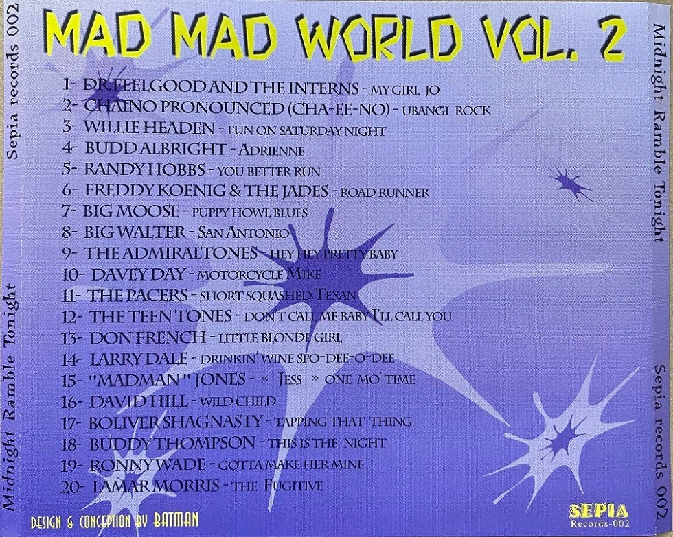 CD - VA - Midnight Ramble Tonight - Mad Mad World Vol. 2