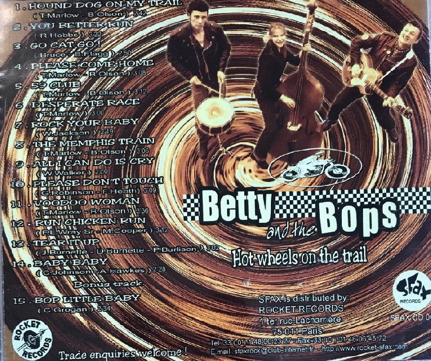 CD - Betty & The Bops - Hot Wheels On The Trail