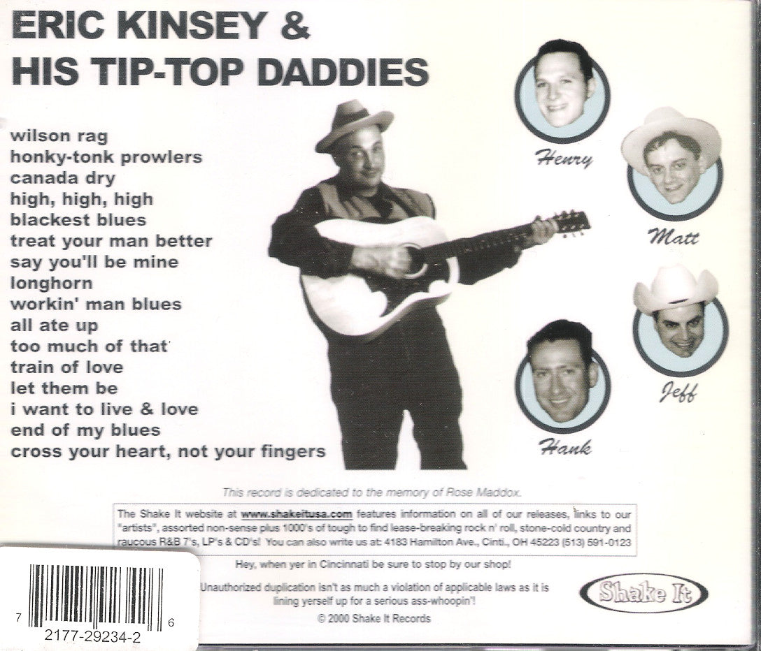 CD - Eric Kinsey And His Tip-Top Daddies