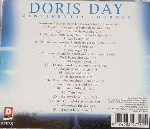 CD - Doris Day - Sentimental Journey