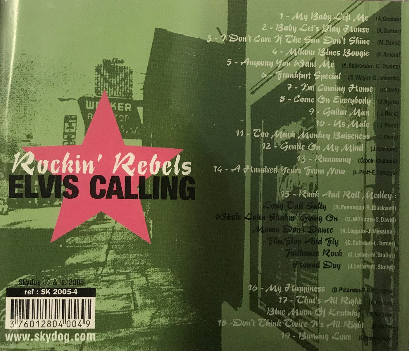 CD - Rockin' Rebels - Elvis Calling