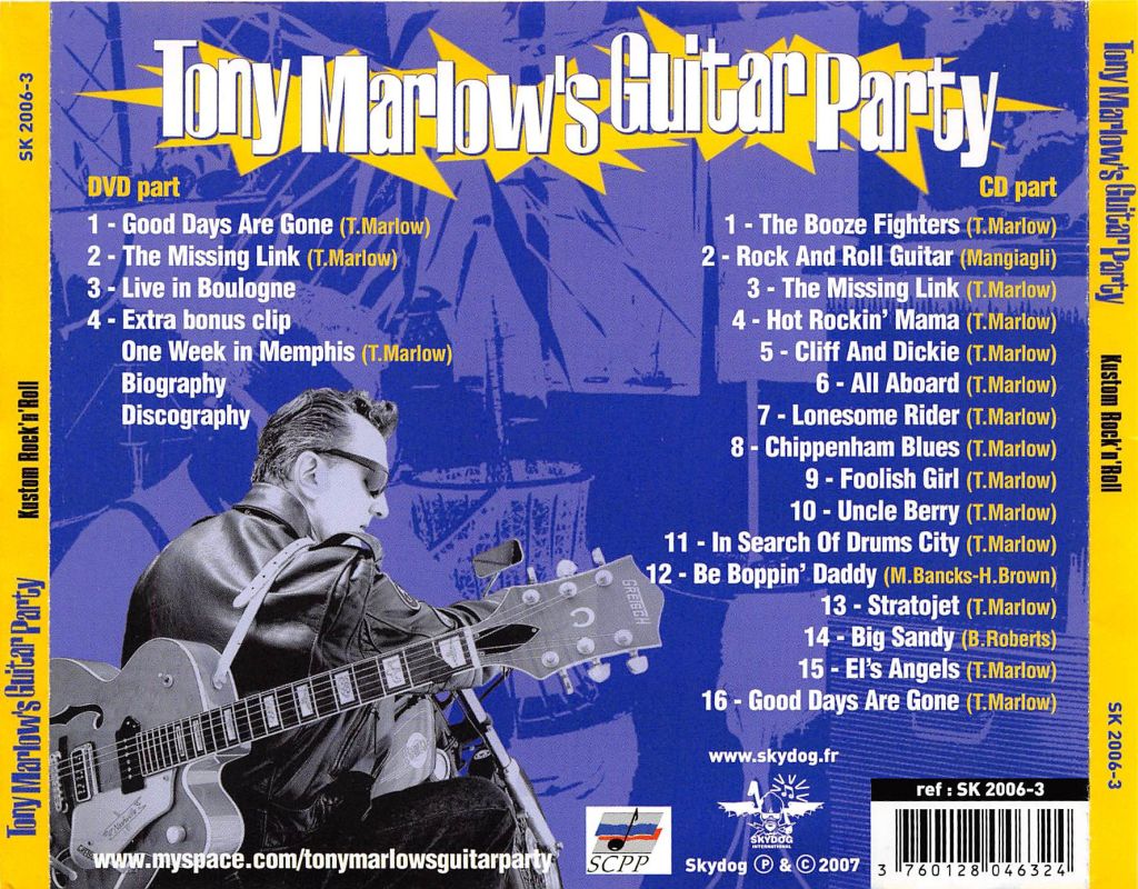 CD - Tony Marlow's Guitar Party - Kustom Rock'n'Roll