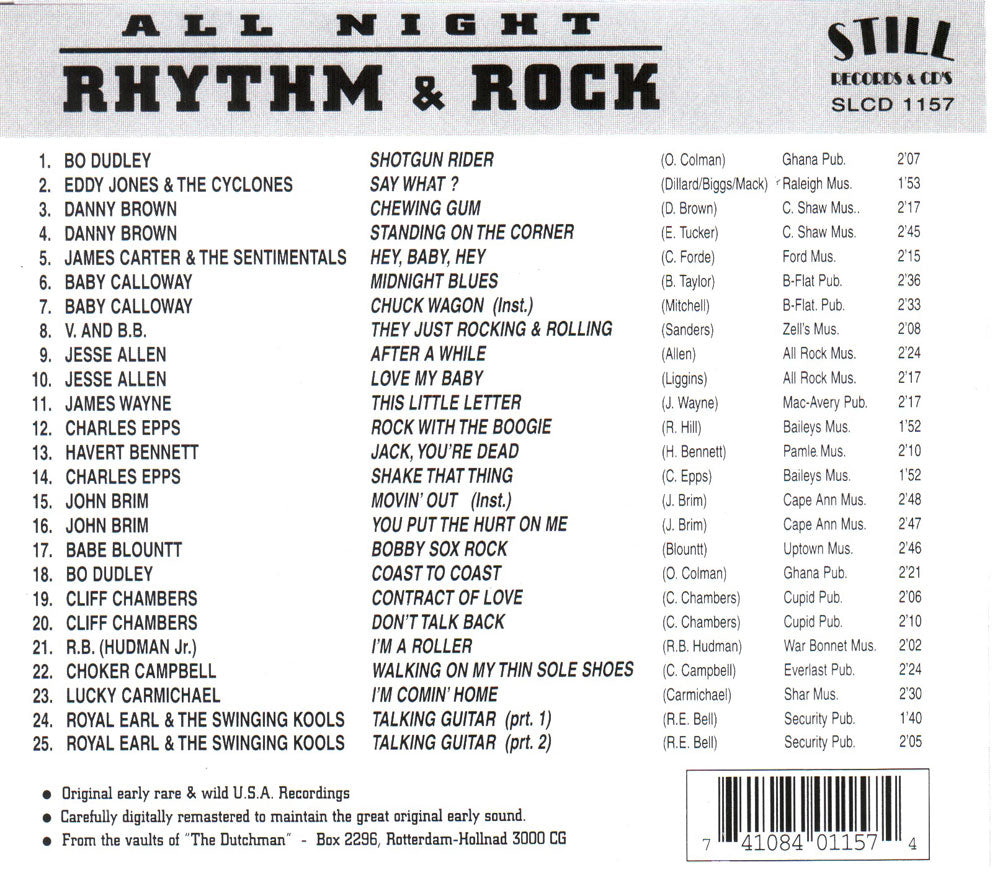 CD - VA - All Night Rhythm & Rock