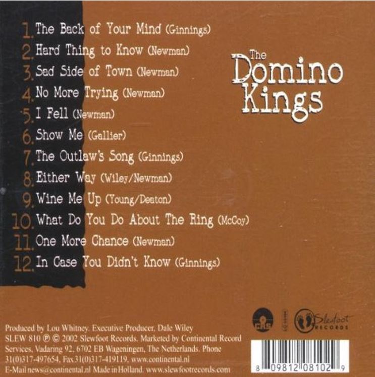 CD - Domino Kings - The Back Of Your Mind